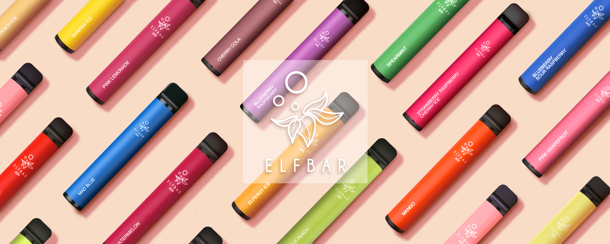 ELFBAR 600 in verschiedenen Farben